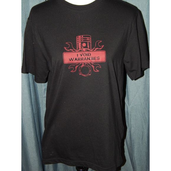 Men's Medium I Void Warranties Car Guy Shirt - Picture 1 of 3